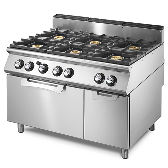 FOGAO GAS VIRTUS 6Q E FORNO GN 2/1 VS70120CFG