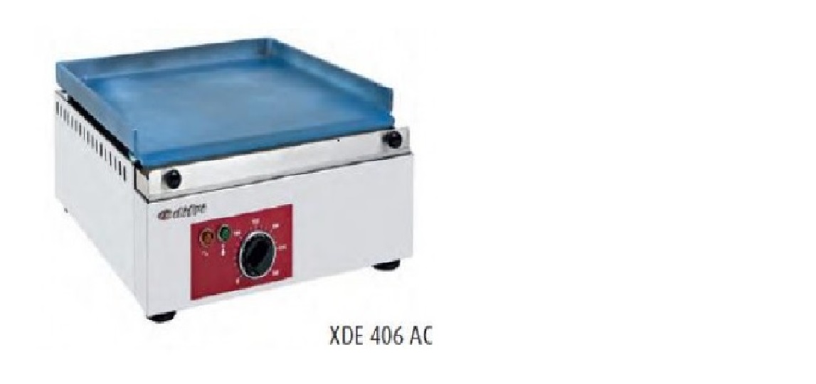 FRY TOP / PLANCHA ELECT PLACA LISA 55CM CROMO