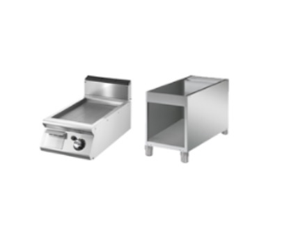 FRY TOP GAS VIRTUS COM BASE ABERTA PLACA LISA CROMIUMVS9040FTGVCRT