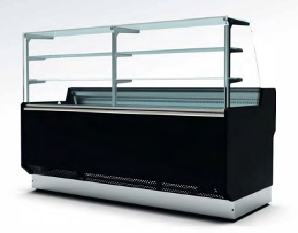 VITRINE PASTELARIA BELIZE 1,5M VIDROS PLANOS