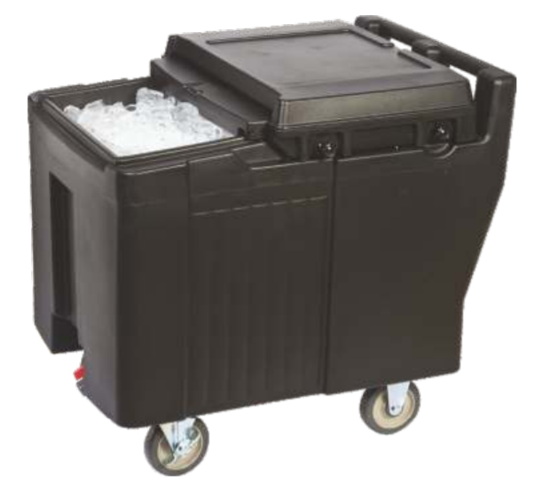 CARRO GELO ISOTERMICO - 125 LTS PRETO