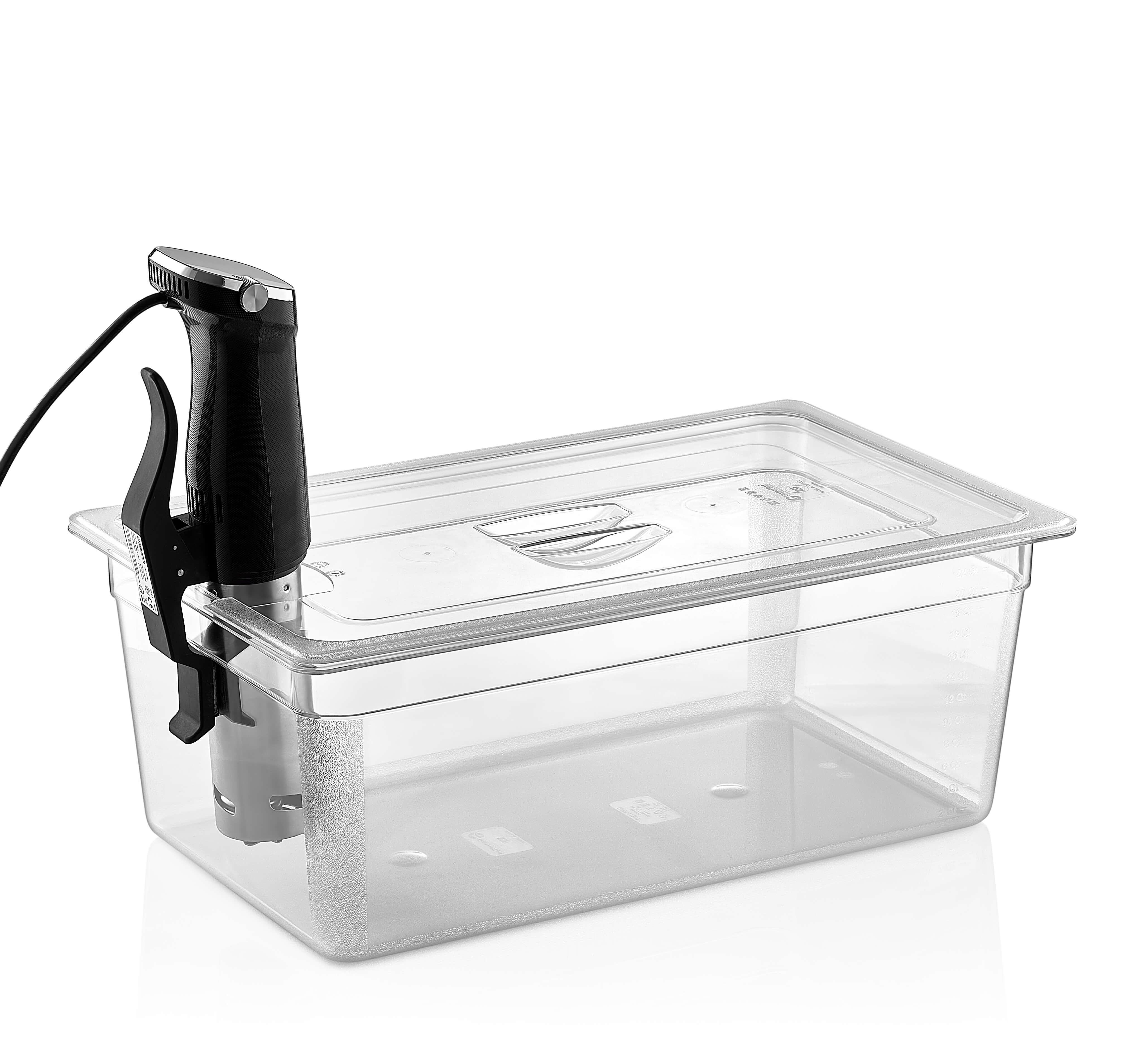 TAMPA POLICARBONATO 1/1 C/ ORIFICIO PARA SOUS VIDE