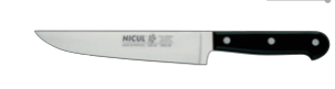 FACA COZINHA 15 CM PRETA NICUL