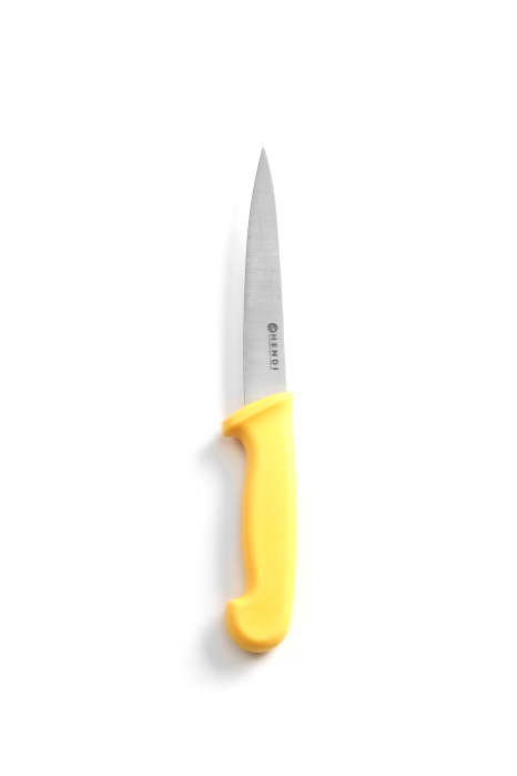 FACA DE FILETAR 150MM HACCP AMARELA HENDI