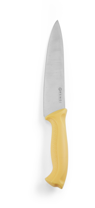 FACA DE COZINHEIRO 180MM HACCP AMARELA HENDI