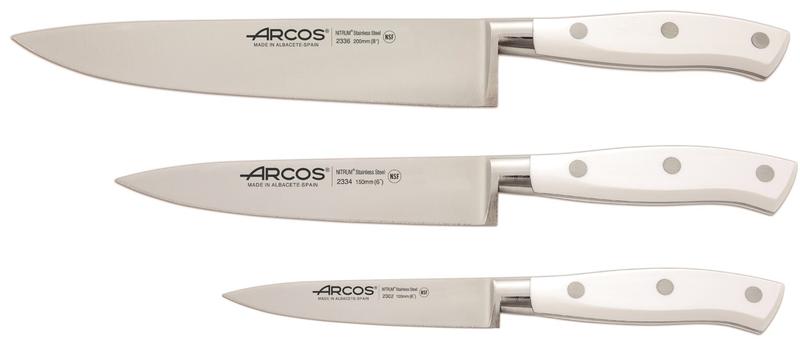 FACAS RIVIERA BRANCA CONJ.3 UN (10+15+20CM)