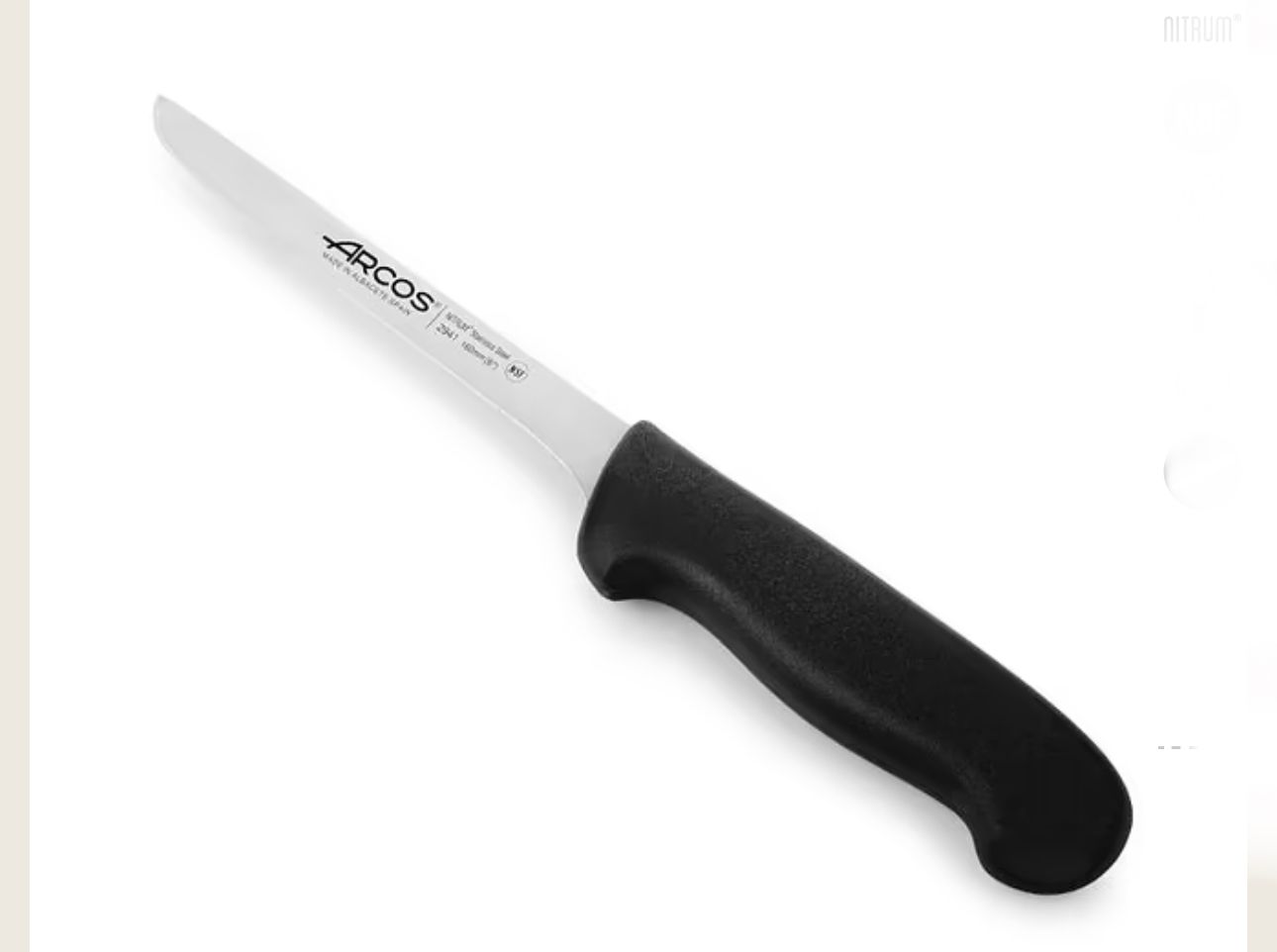 FACA DESOSSAR 160MM ARCOS CABO PRETO