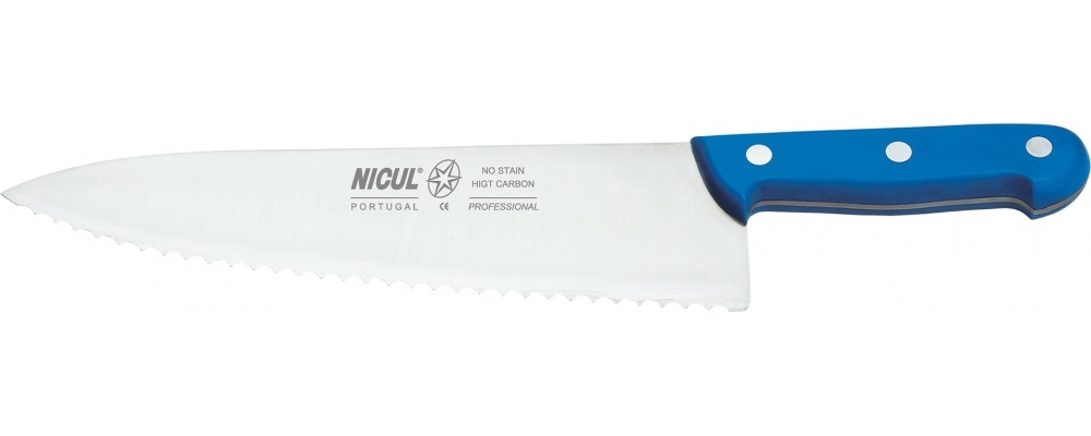 FACA PARA PEIXE COM SERRILHA 28 CM