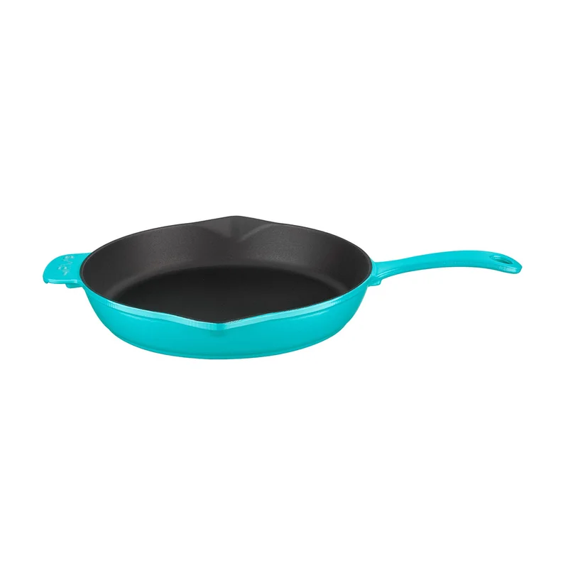 GRILL FERRO FUNDIDO  DIAM 28 MATE TURQUESA