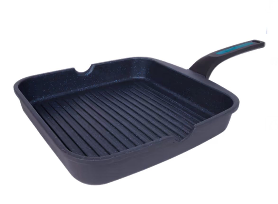 GRELHADOR ALUM FUNDIDO 28*28 CM ANTI ADERENTE