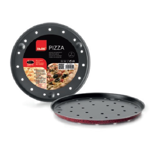 FORMA DE PIZZA VERMELHA CRISPY VENUS 28CM